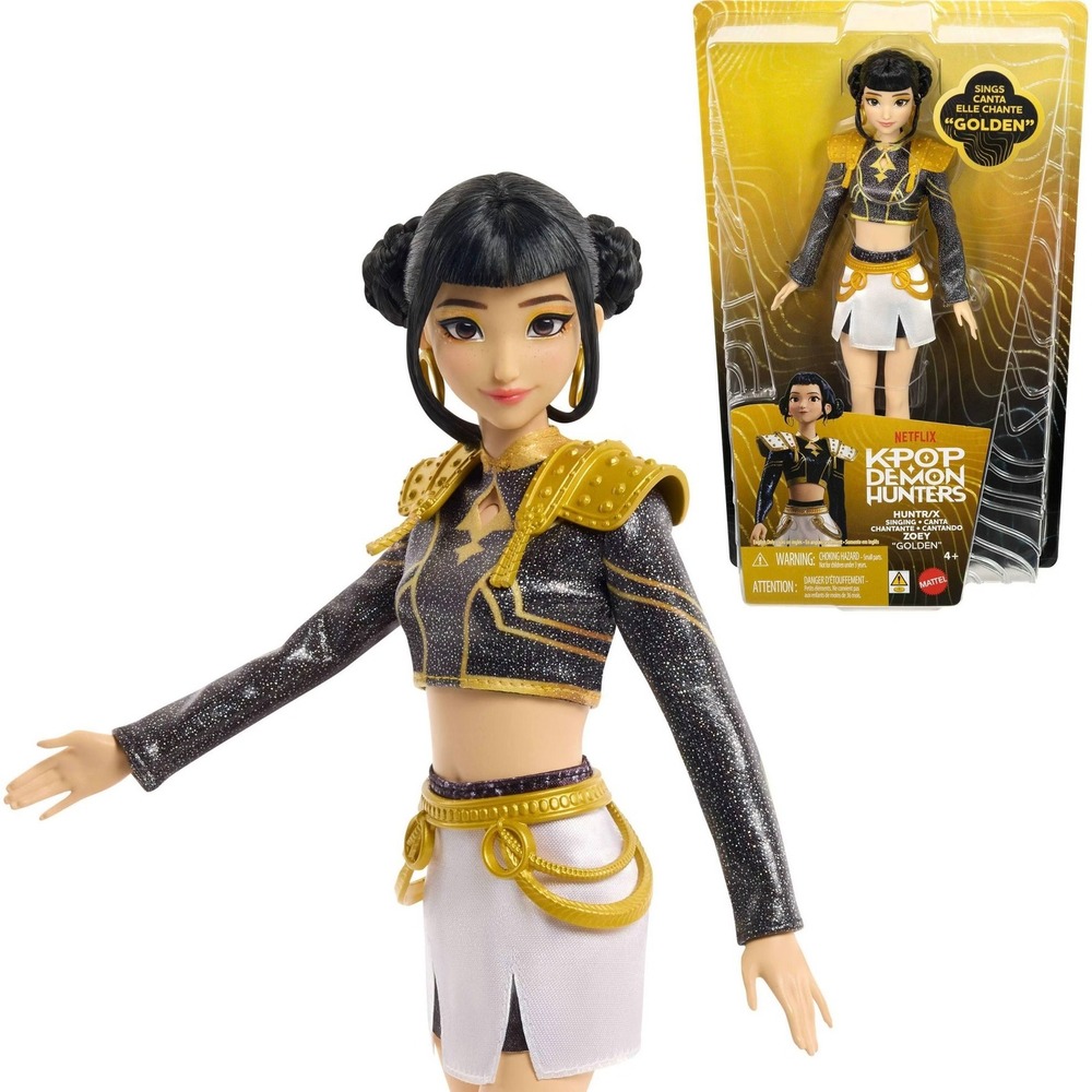 KPop Demon Hunters HUNTR/X Zoey Sings Golden - Singing Fashion Doll JRN42 Barbie